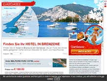 Tablet Screenshot of hotel-in-brenzone.de
